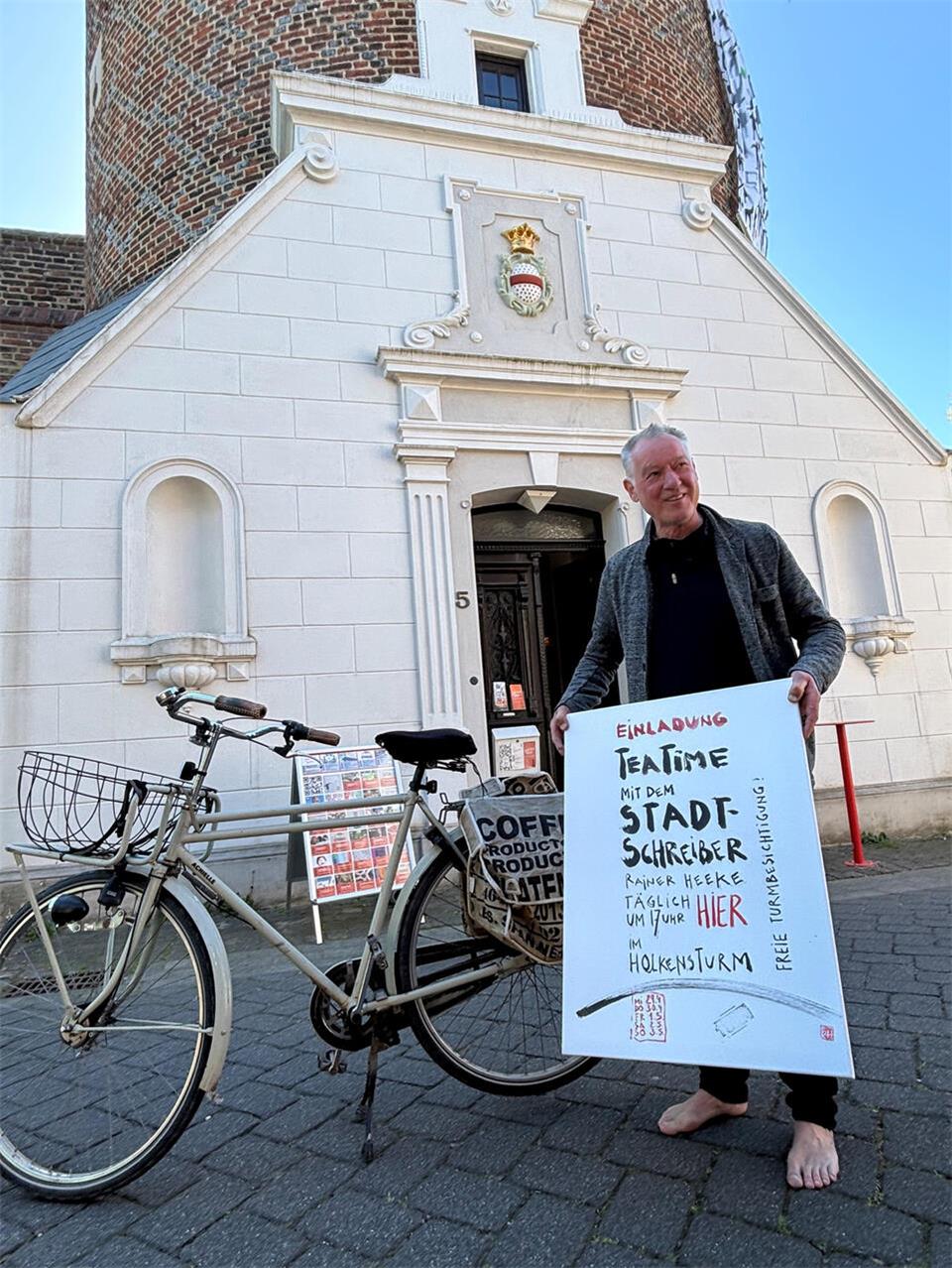 Rainer Heeke freut sich auf Begegnungen mit Borkenern.