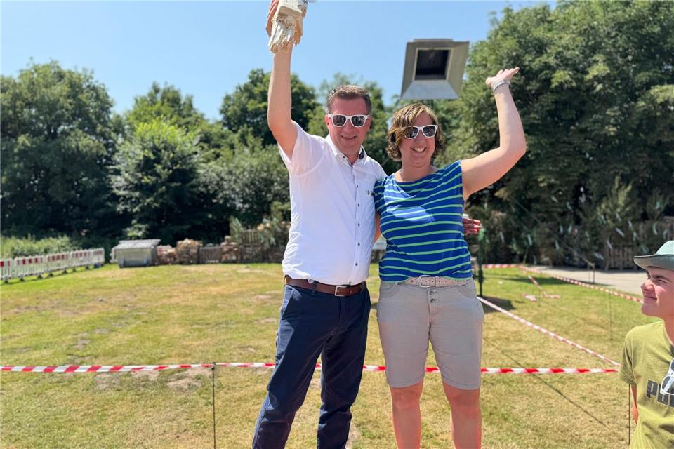 Rainer Hüging und Melanie Stenkamp sind das neue Königspaar von Homer.