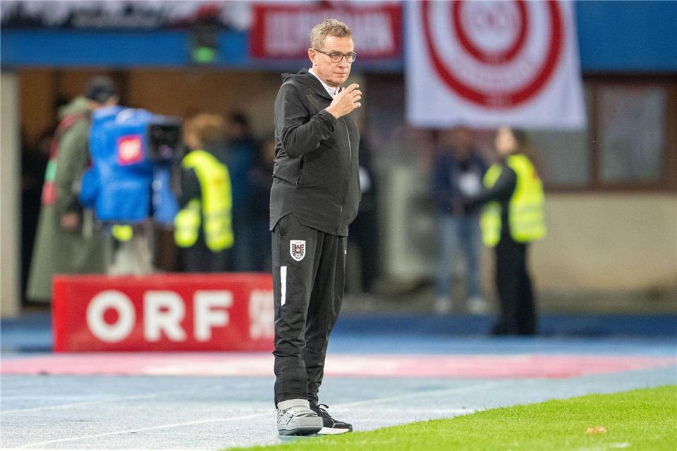 Ralf Rangnick feierte einen Sieg mit Österreich.Georg Hochmuth/APA/dpa