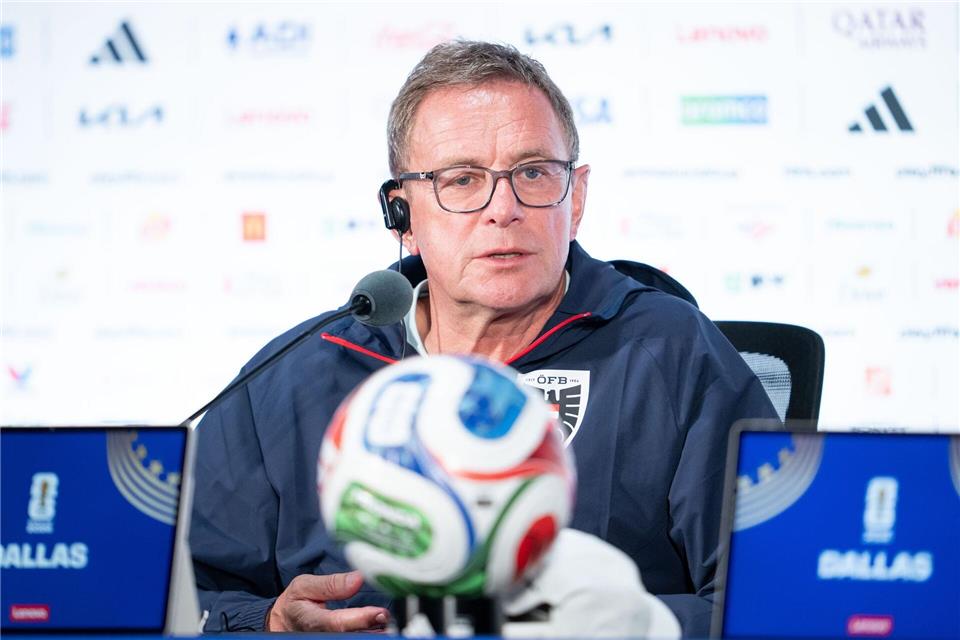Ralf Rangnick und Österreich wollen gegen Algerien nicht auf Remis spielen.Georg Hochmuth/APA/dpa