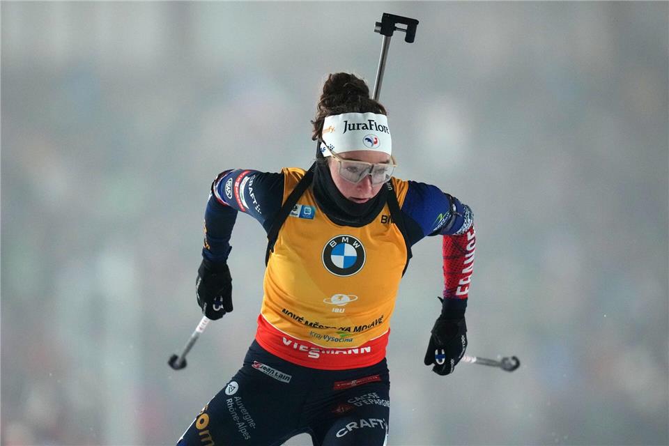 Rang zwei für die beste Athletin des Winters: Lou JeanmonnotPetr David Josek/AP/dpa