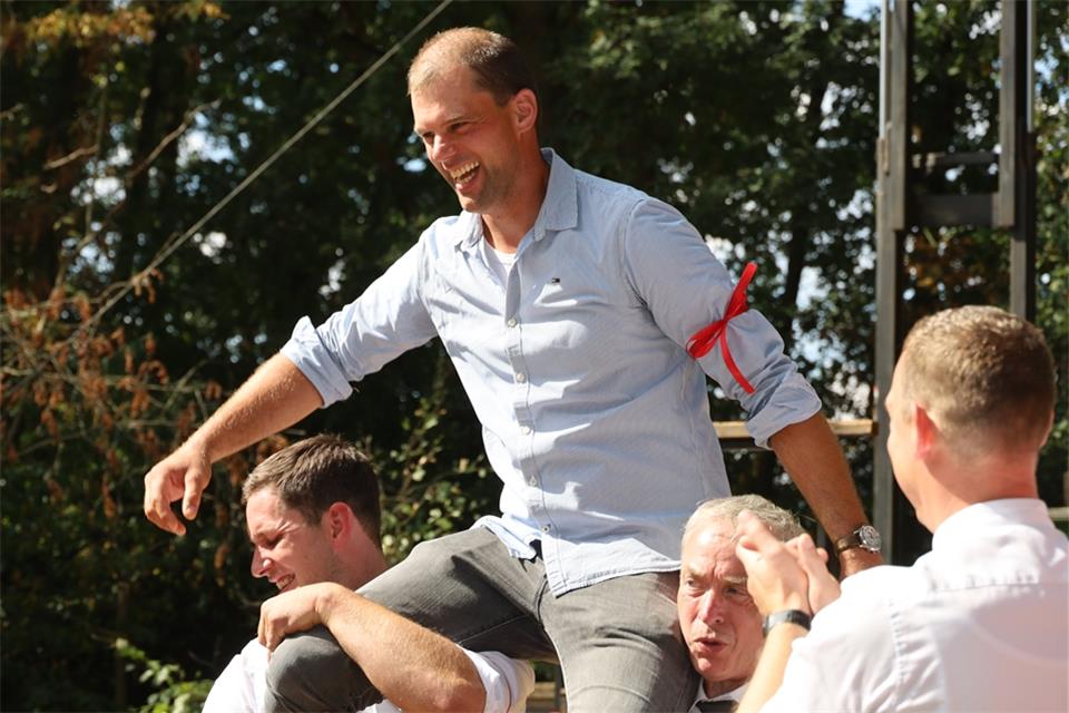 Raphael Rüther ist der neue König in Maria Veen.