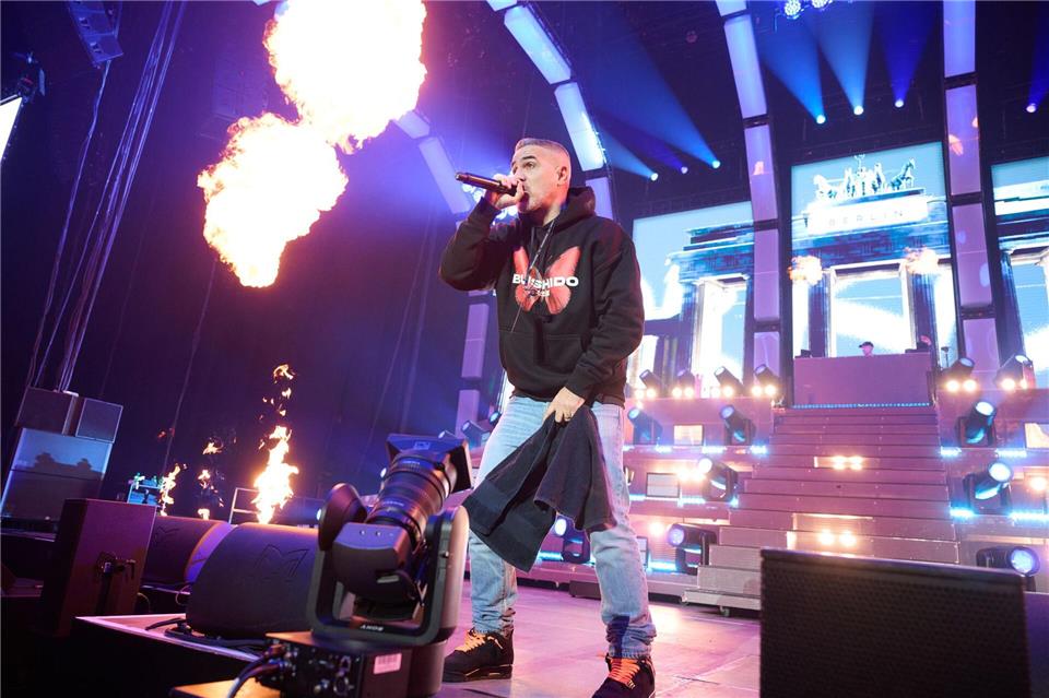 Rapper Bushido ist momentan mit seiner Abschiedstour unterwegs.Annette Riedl/dpa