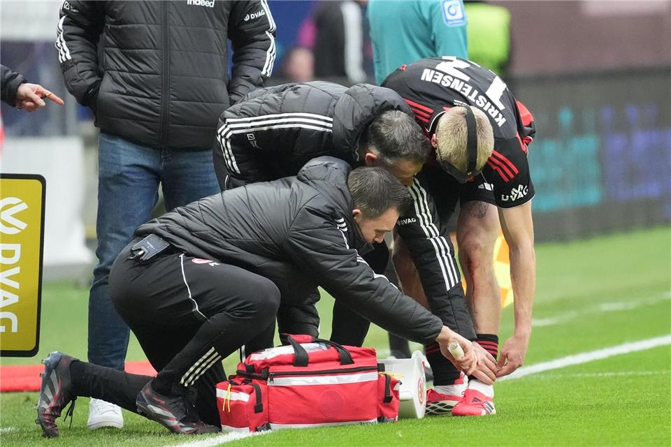 Rasmus Kristensen fehlt Eintracht Frankfurt für unbestimmte Zeit.Marc Schüler/dpa