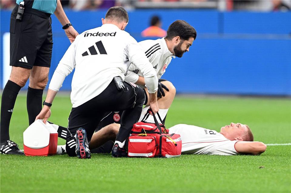 Rasmus Kristensen fehlt Eintracht Frankfurt wegen einer Muskelverletzung auf unbestimmte Zeit.Federico Gambarini/dpa
