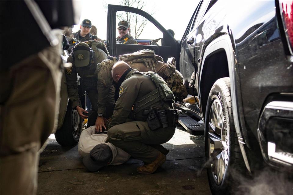 Razzien kommen in der Amtszeit Trumps häufiger vor. (Archivbild)Ashlee Rezin/Chicago Sun-Times via AP/dpa