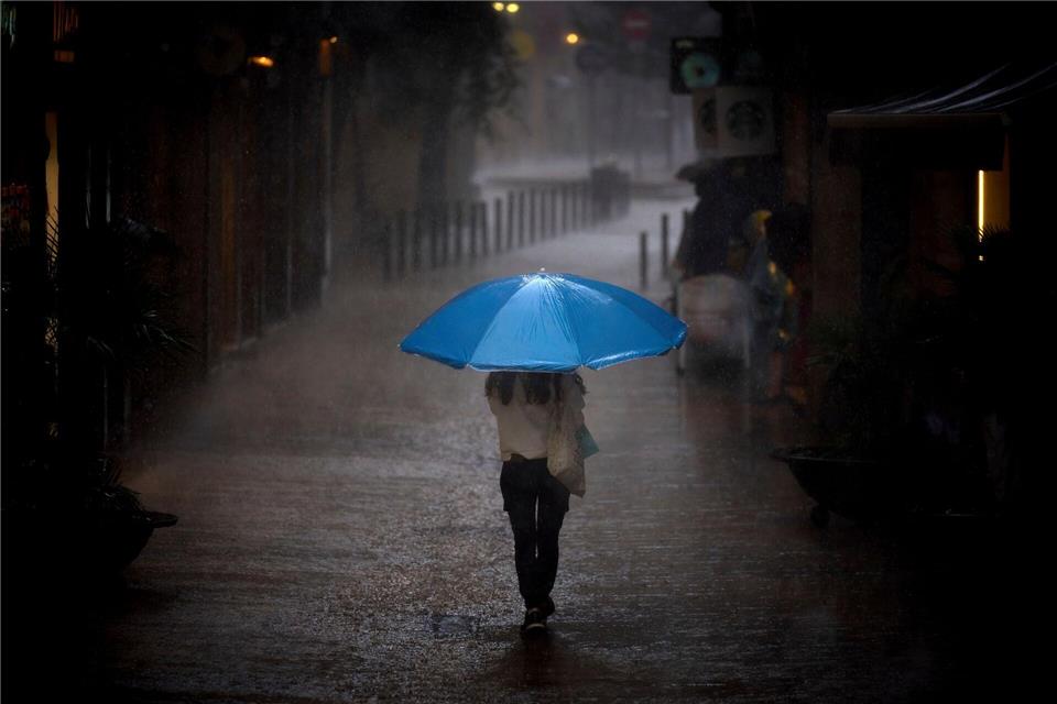 Regenwetter während Kataloniens Nationalfeiertag „Diada“Emilio Morenatti/AP/dpa