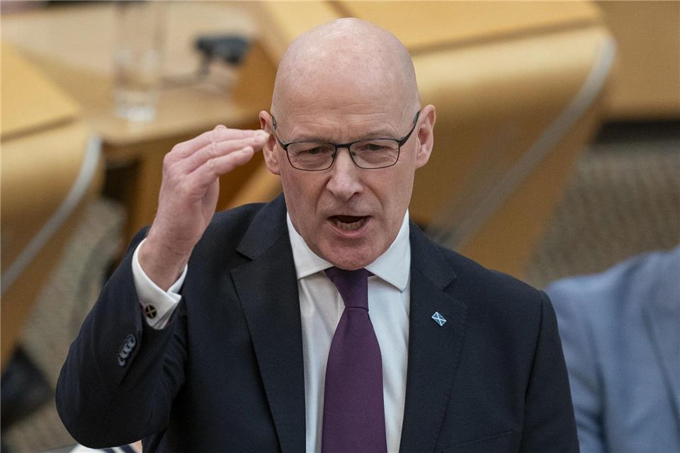 Regierungschef John Swinney stellt den schottischen Fußballfans einen WM-Feiertag in Aussicht. (Archivfoto)Jane Barlow/PA Wire/dpa