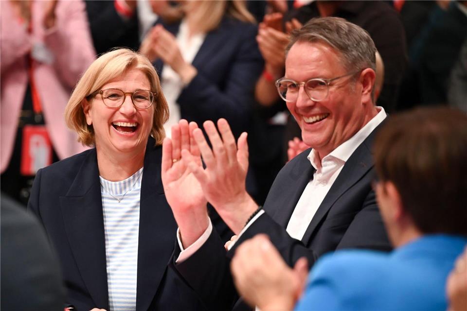 Rehlinger (l) und Schweitzer wollen in Zweibrücken eine Vielzahl von Themen besprechen. (Archivbild)Katharina Kausche/dpa