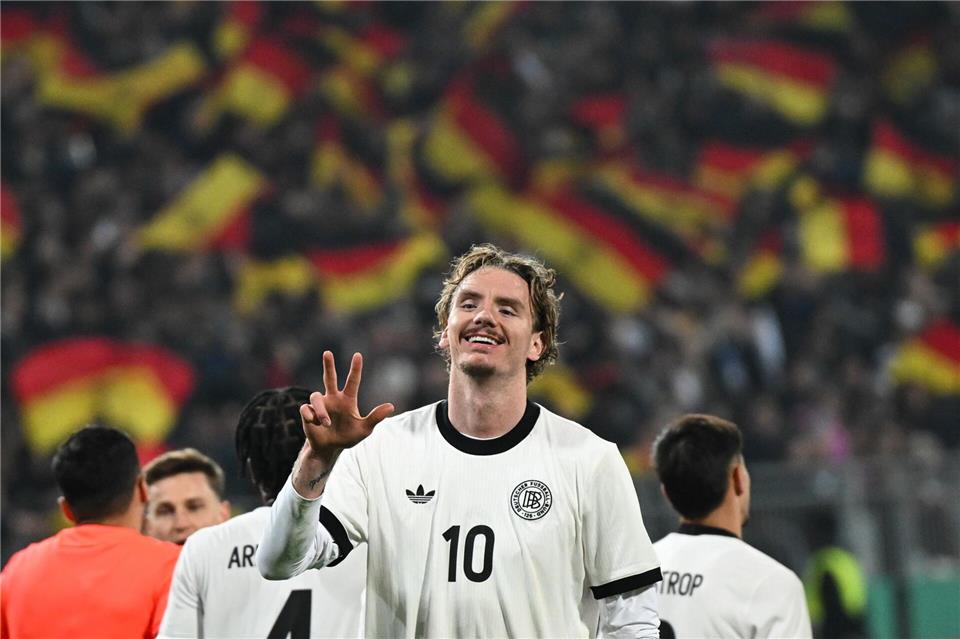 Reist erst nach der Nations League zur U21: Nick Woltemade vom VfB Stuttgart.Arne Dedert/dpa