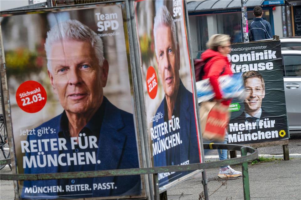 Reiter oder Krause? Wer wird am 22. März Münchner OB? Peter Kneffel/dpa