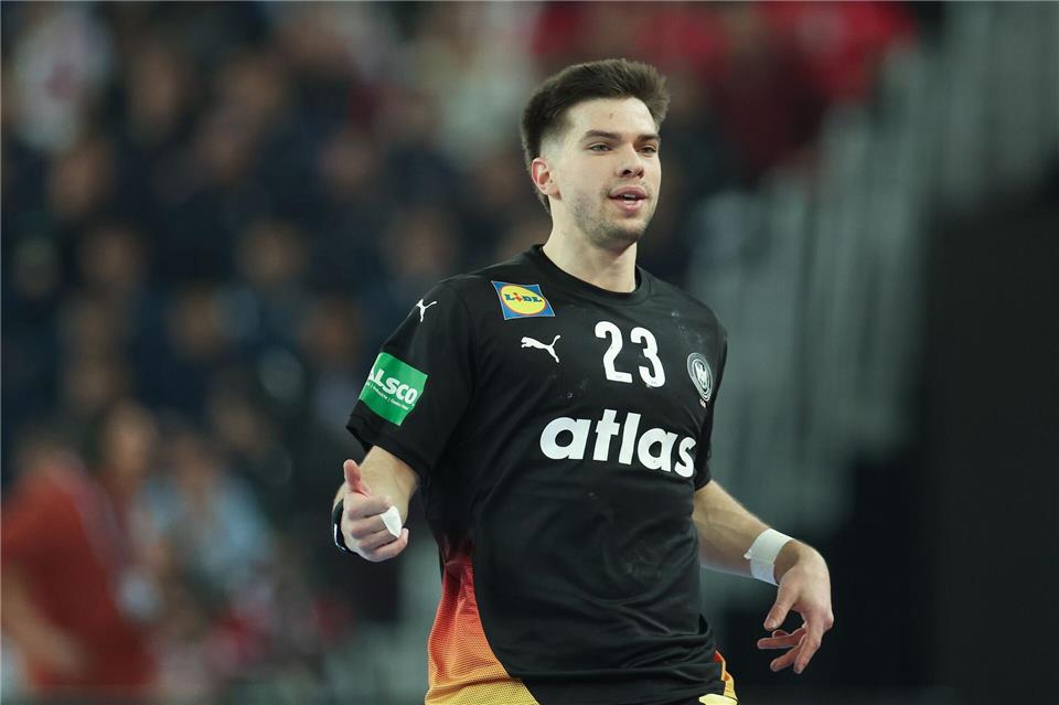 Renars Uscins ist im Team der deutschen Handballer unverzichtbar. (Archivbild)Goran Stanzl/PIXSELL/dpa