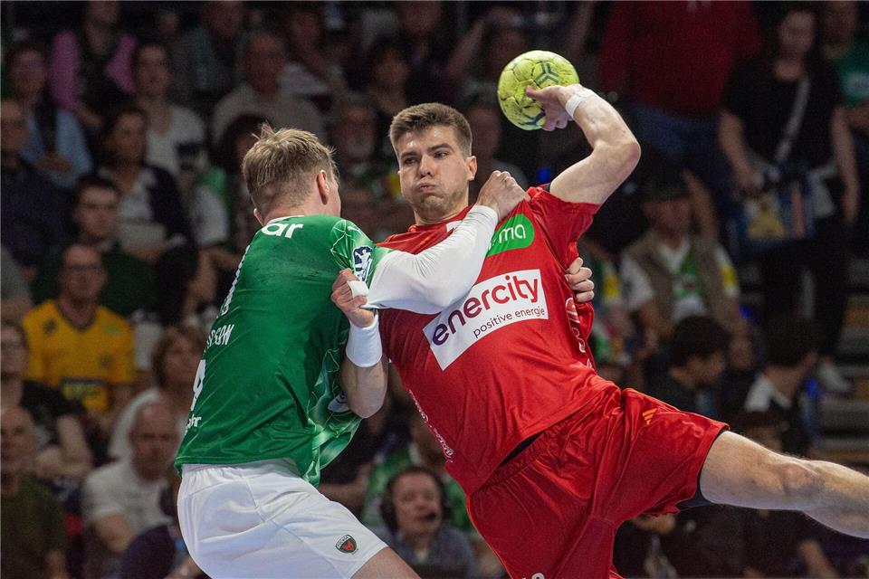 Renars Uscins stand der TSV Hannover-Burgdorf wieder zur Verfügung.Sebastian Räppold/Sportfoto Matthias Koch/dpa
