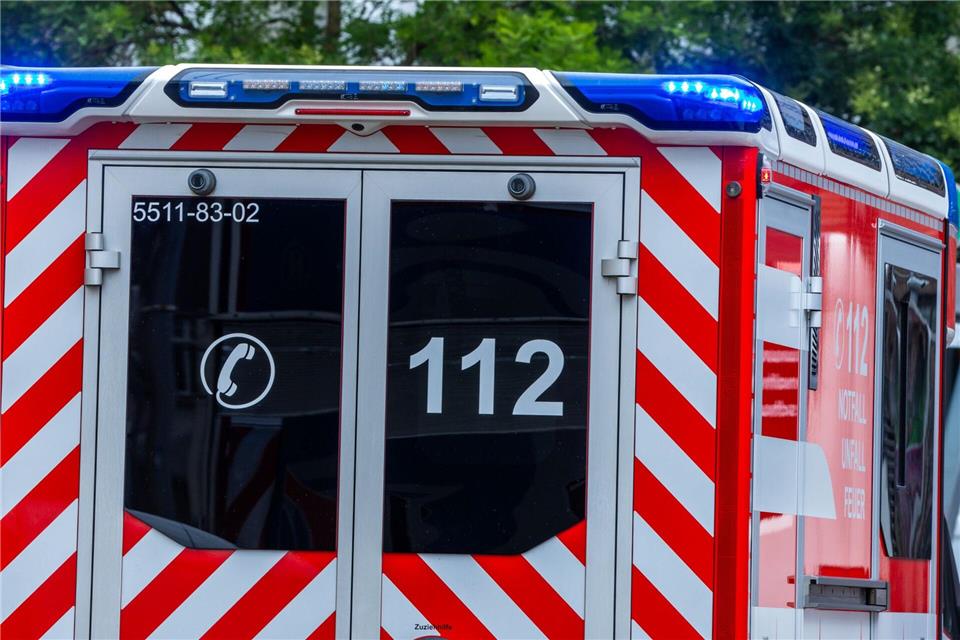Rettungskräfte brachten die zum Teil schwer verletzten Insassen des Kleinbusses in eine Klinik. (Symbolbild)Jens Büttner/dpa
