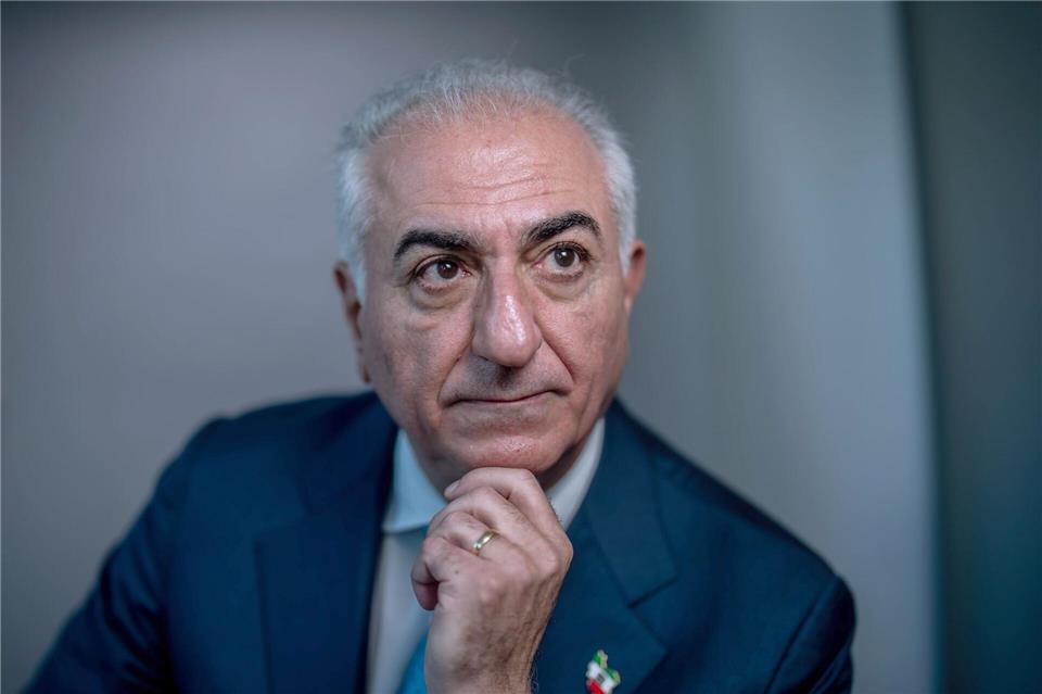 Reza Pahlavi, der Sohn des Iranischen Schah, besucht Berlin.Michael Kappeler/dpa