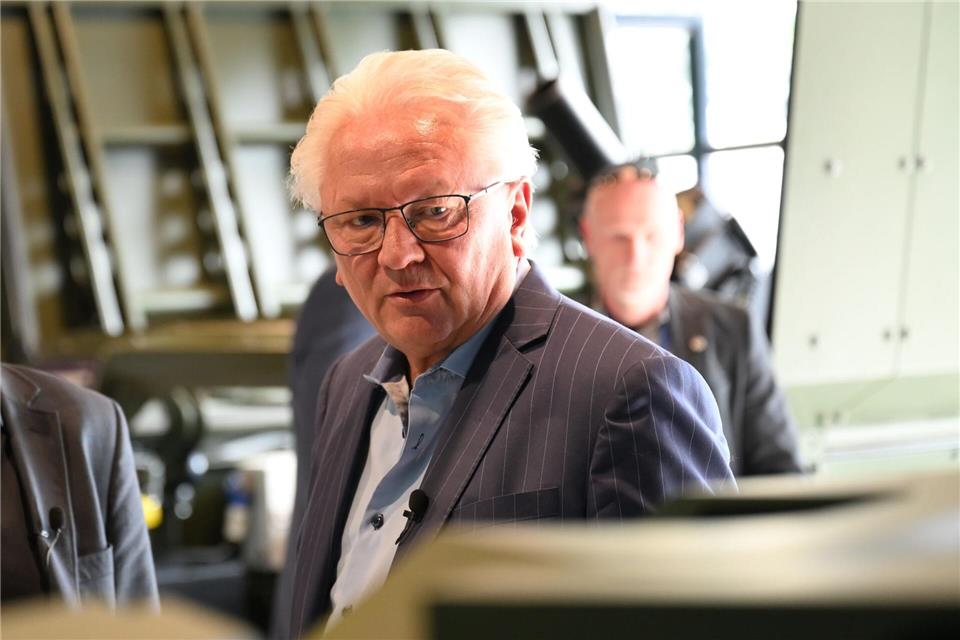 Rheinmetall-Chef Armin Papperger setzt auf autonome Waffensysteme, bei denen aber der Mensch immer das letzte Wort haben soll. Wolf von Dewitz/dpa