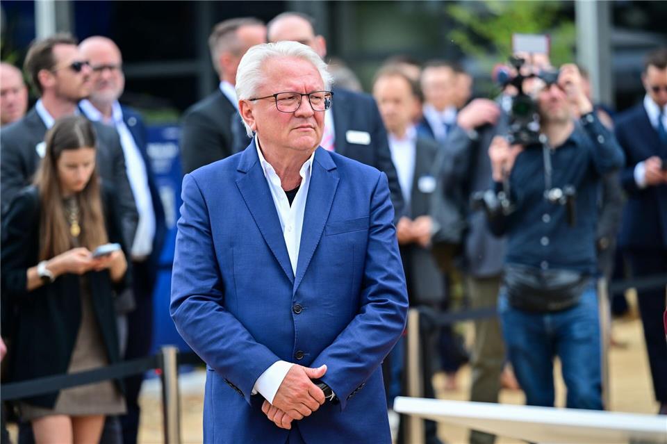 Rheinmetall-Chef Armin Papperger steht unter besonderem Personenschutz. (Archivbild)Sebastian Christoph Gollnow/dpa