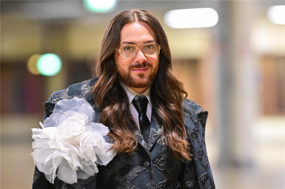 Riccardo Simonetti besuchte die Show von Kilian Kerner.Sebastian Christoph Gollnow/dpa