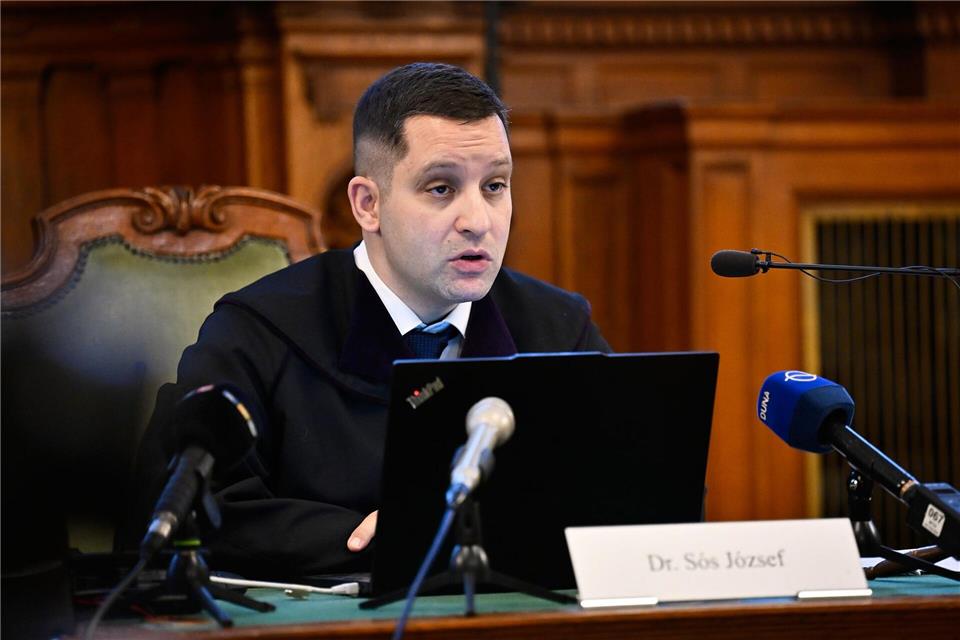 Richter Jozsef Sos folgte in seinem Urteil in weiten Teilen der Argumentation der Staatsanwaltschaft.Denes Erdos/AP/dpa