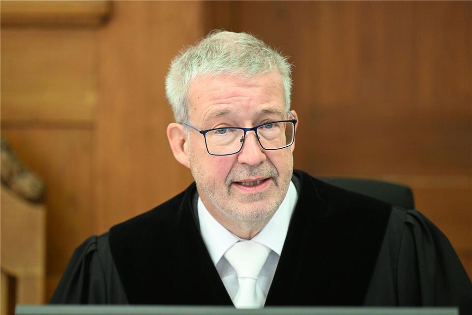 Richter Wegmann kritisierte das Vorgehen des Angeklagten.Uli Deck/dpa