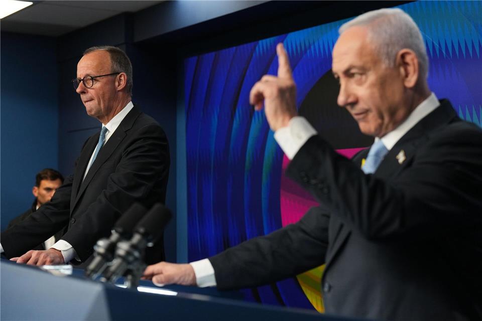 Richtig gute Freunde sind die beiden nicht, aber sie kamen in Jerusalem gut miteinander zurecht.Ariel Schalit/Pool AP/AP/dpa