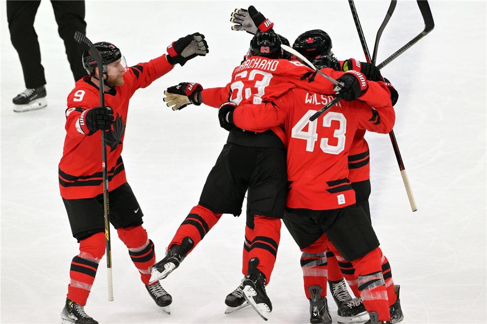 Riesen-Erleichterung bei den kanadischen Eischockey-StarsPeter Kneffel/dpa