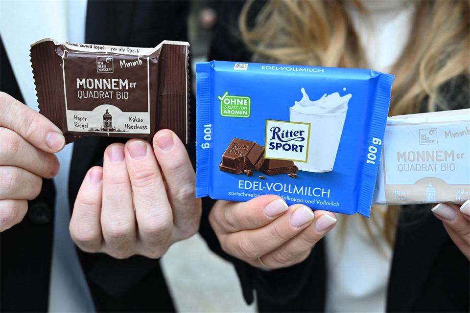 Ritter Sport kann im Markenrechtsstreit mit der Wacker GmbH aus Mannheim auf einen Sieg vor dem Oberlandesgericht Stuttgart hoffen. Bernd Weißbrod/dpa
