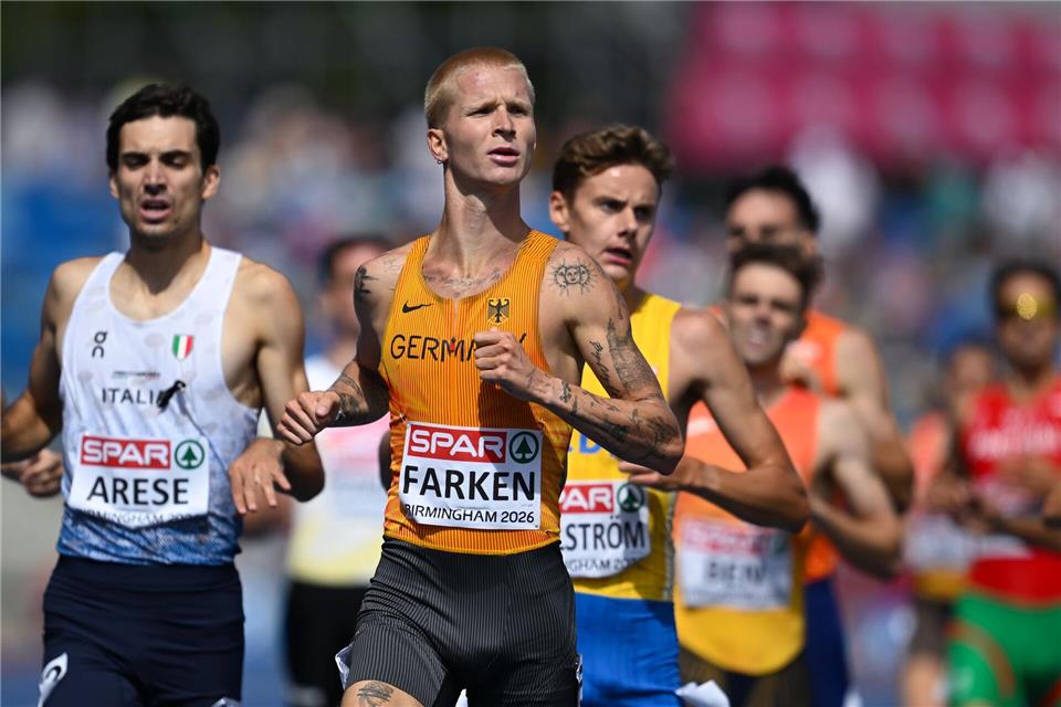 Robert Farken schaffte es über 1.500 Meter souverän ins Finale.Sven Hoppe/dpa