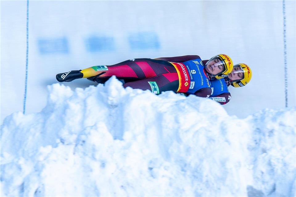 Rodeln: Weltcup in Winterberg - Degenhardt/Rosenthal legen im ersten Durchgang stark vorDavid Inderlied/dpa