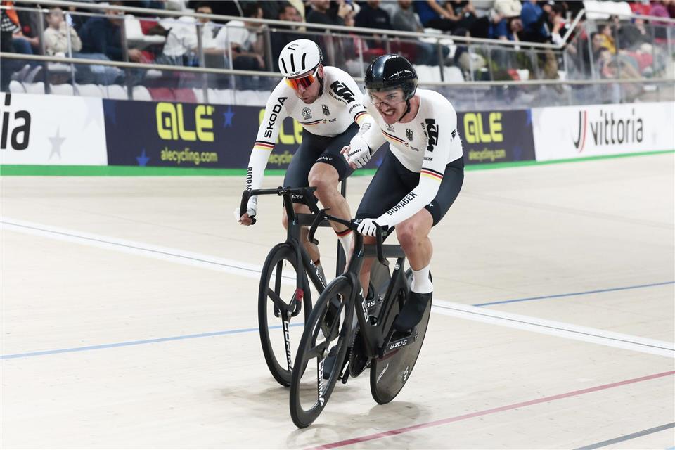 Roger Kluge (l) und Moritz Augenstein in Aktion.Roth/dpa
