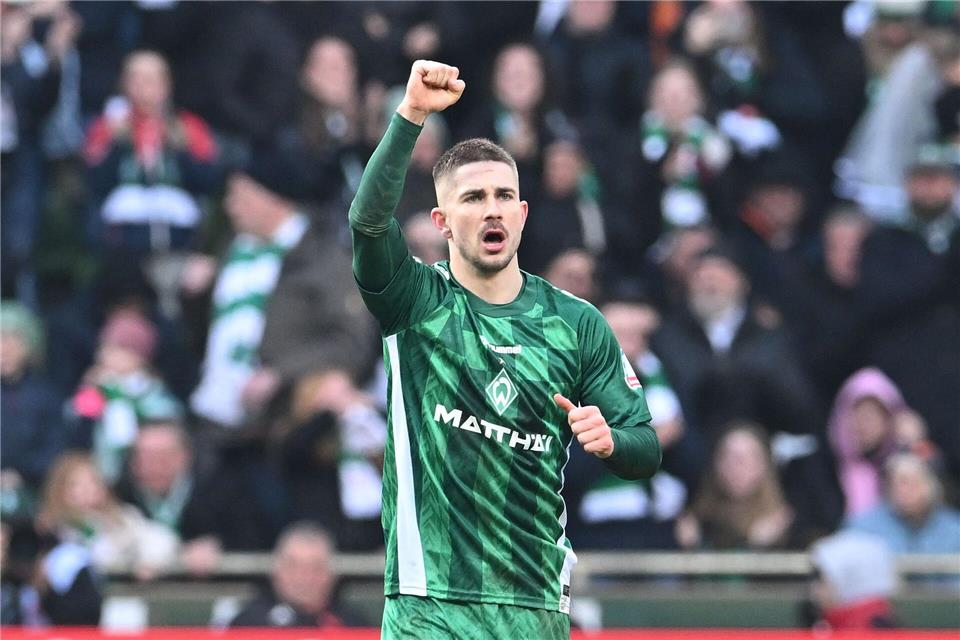 Romano Schmid brachte Werder zurück ins Spiel.Carmen Jaspersen/dpa