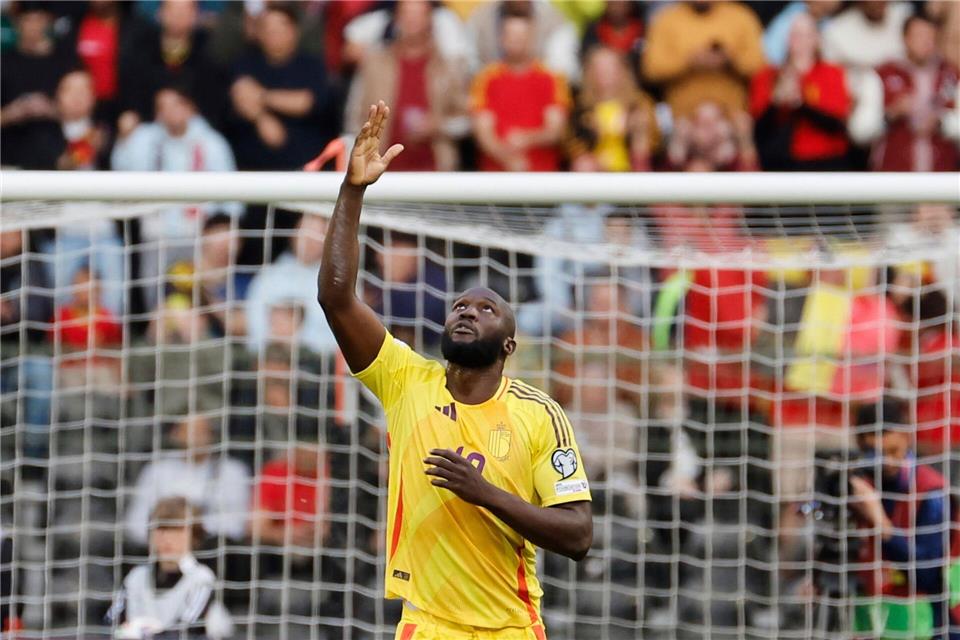Romelu Lukaku brachte Belgien per Handelfmeter in Führung.Geert Vanden Wijngaert/AP/dpa