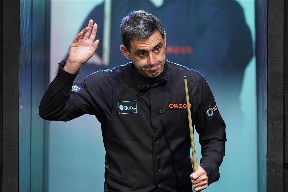 Ronnie O’Sullivan verabschiedet sich im WM-Halbfinale aus Sheffield.Martin Rickett/PA Wire/dpa