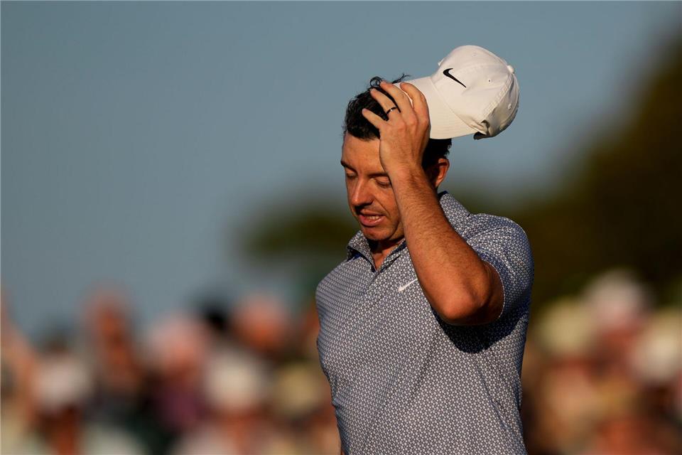 Rory McIlroy büßte an Tag drei des Masters in Augusta seine klare Führung ein.Matt Slocum/AP/dpa