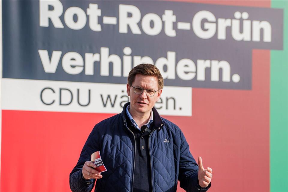 Rot-Rot-Grün sei eine Gefahr für Rheinland-Pfalz, sagt CDU-Generalsekretär Johannes Steiniger. Andreas Arnold/dpa