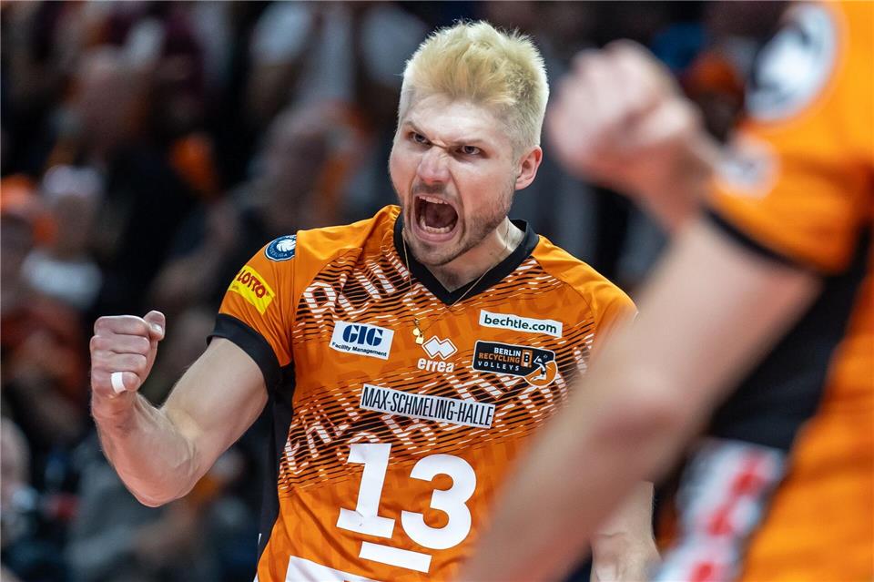 Ruben Schott will die BR Volleys ins Pokalfinale führen. (Archivbild)Andreas Gora/dpa