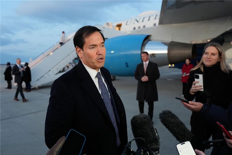 Rubio spricht von einer engen Verbindung zwischen den USA und Europa.Alex Brandon/AP Pool/dpa