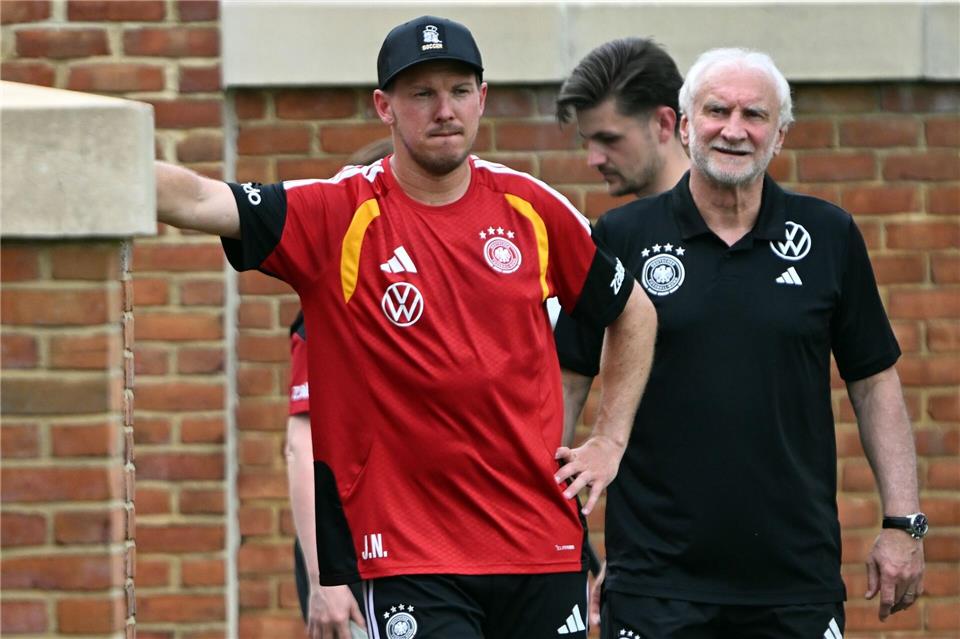 Rudi Völler sieht einige Dinge im Wirken von Ex-Bundestrainer Julian Nagelsmann kritisch. (Archivbild)Federico Gambarini/dpa