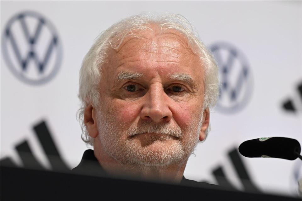 Rudi Völler wirbt um Nachsicht mit Nationalstürmer Nick Woltemade. (Archivbild)Federico Gambarini/dpa