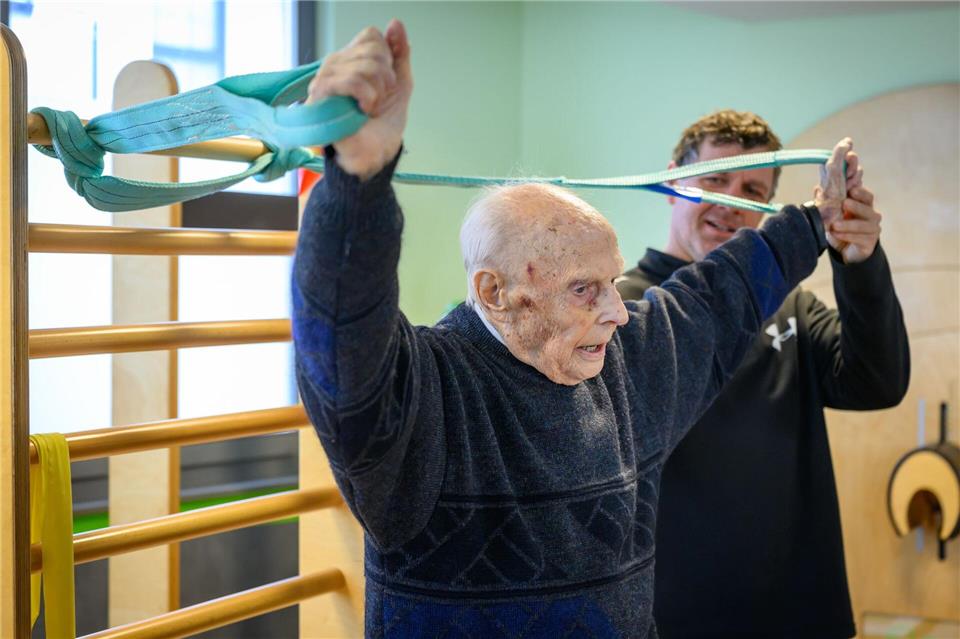 Rudolf Götz fühlt sich nach neun Jahren Training deutlich kräftiger.Patrick Pleul/dpa