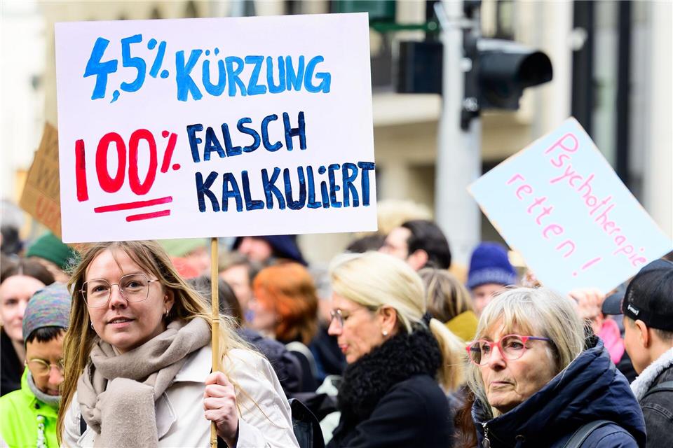 Rund 1.000 Menschen demonstrierten gegen die Kürzungen.Soeren Stache/dpa