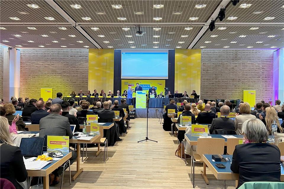 Rund 200 Delegierte beraten in Neumünster.Andre Klohn/dpa