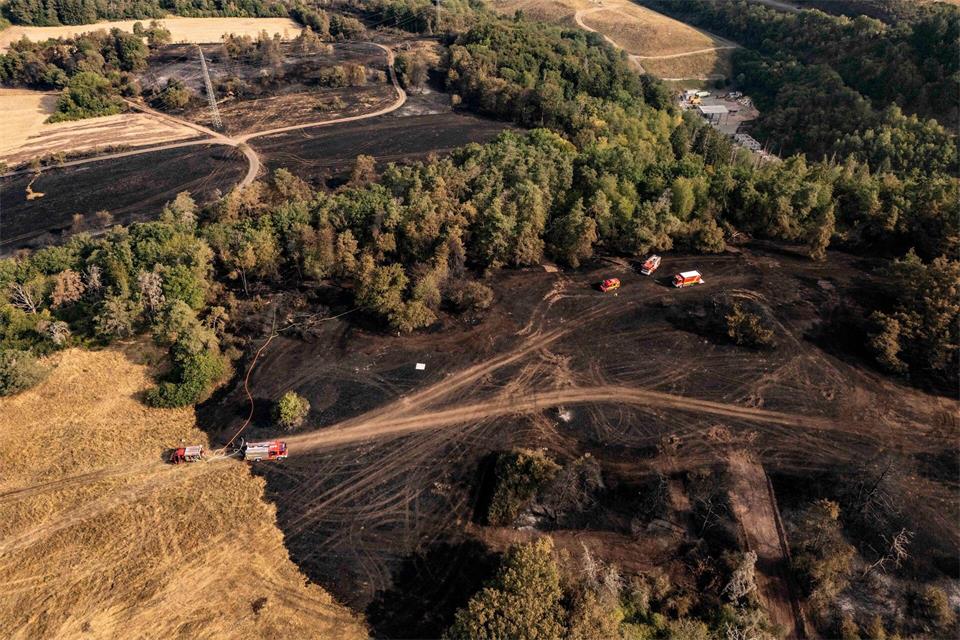 Rund 21 Hektar Wald- und Wiesenfläche wurden bei dem Brand vernichtet. (Archivbild)Christian Schulz/Foto Hosser/dpa