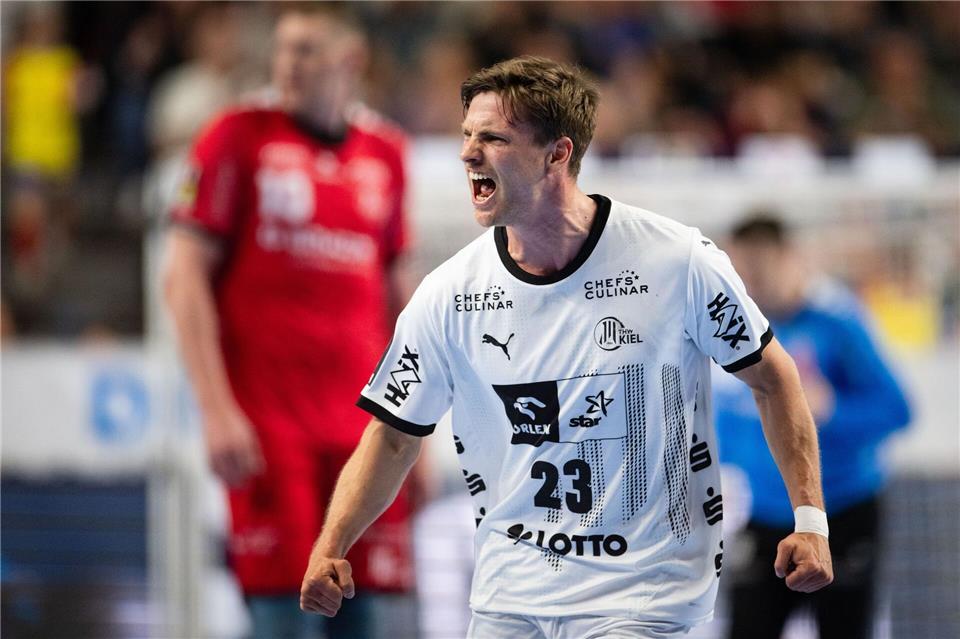 Rune Dahmke (THW Kiel) gilt als absoluter Teamplayer.Marius Becker/dpa