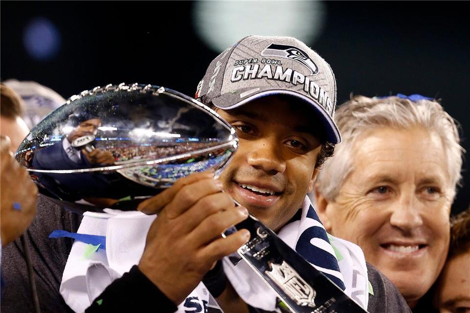 Russell Wilson holte den Super Bowl mit den Seahawks, jetzt wird er TV-Experte. (Archivfoto)picture alliance / dpa