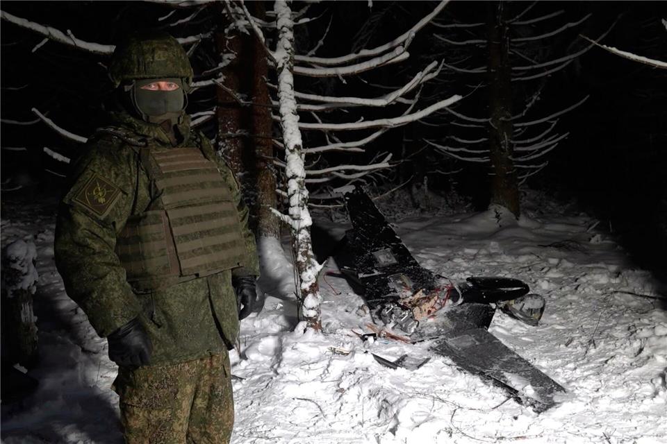 Russland hat den USA nun angebliche Beweise für einen geplanten Drohnenangriff auf eine Residenz von Kremlchef Wladimir Putin übergeben.Uncredited/Russian Defense Ministry Press Service/AP/dpa