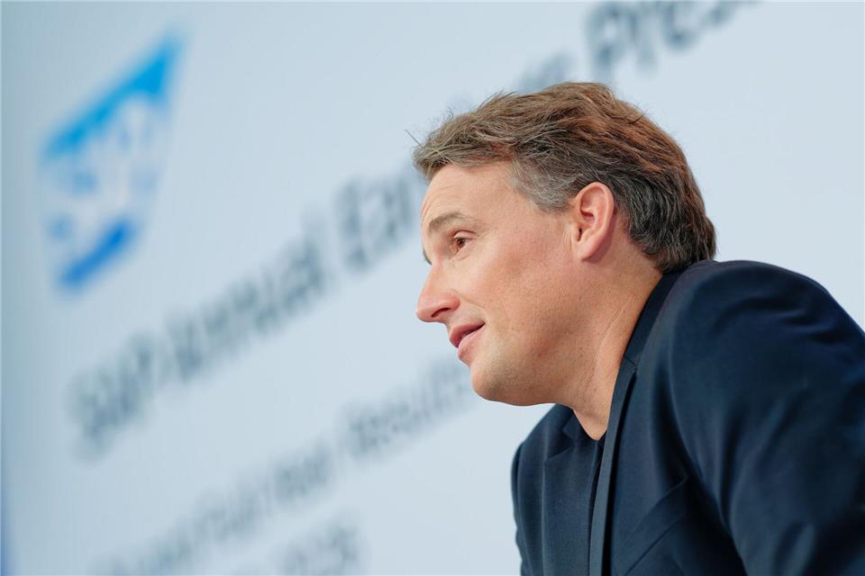 SAP-Chef Christian Klein will die Cloud-Strategie vorantreiben. (Archivbild)Uwe Anspach/dpa