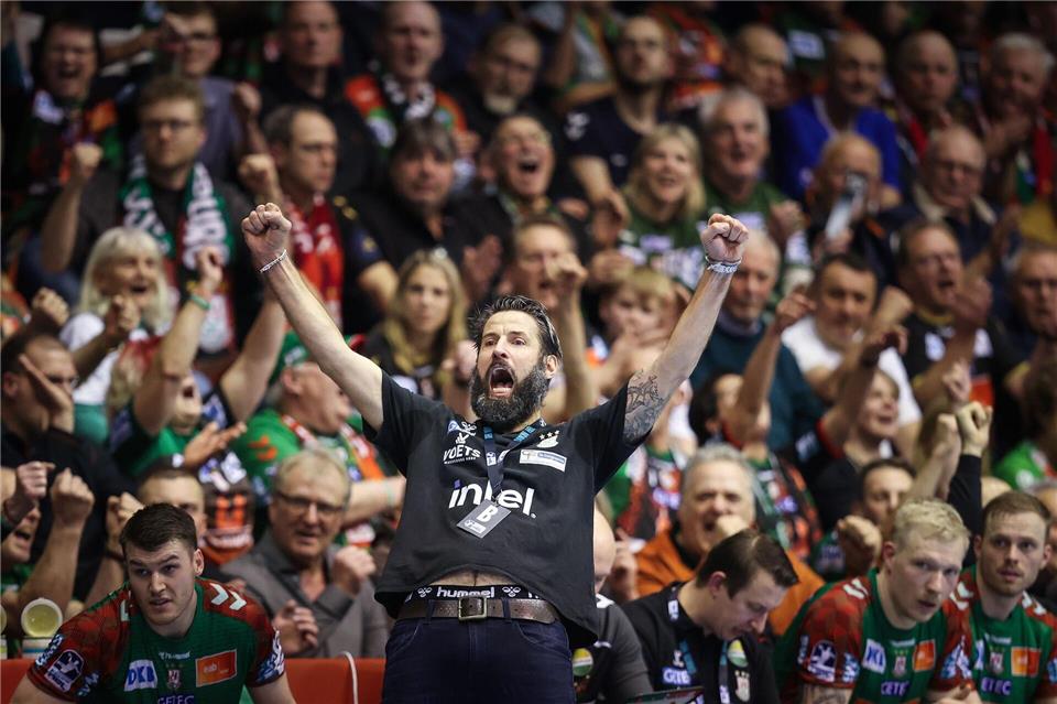 SCM-Trainer Bennet Wiegert hatte 2025 viel Grund zur Freude. (Archivbild)Ronny Hartmann/dpa-Zentralbild/dpa