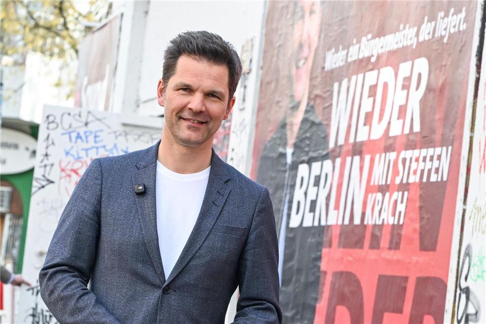 SPD-Spitzenkandidat Steffen Krach setzt bei der Wahl zum Abgeordnetenhaus auf Sieg. Jens Kalaene/dpa