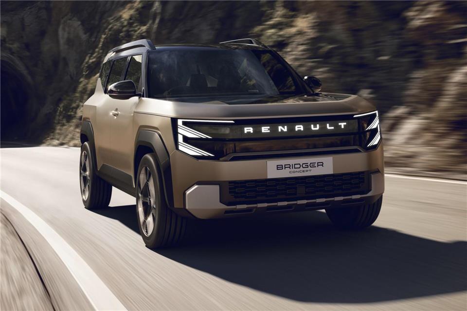 SUV-Studie: Der Bridger Concept von Renault ist nach Herstellerangaben für Verbrenner genauso gerüstet wie für Hybrid- oder Elektroantrieb.Renault/dpa-tmn